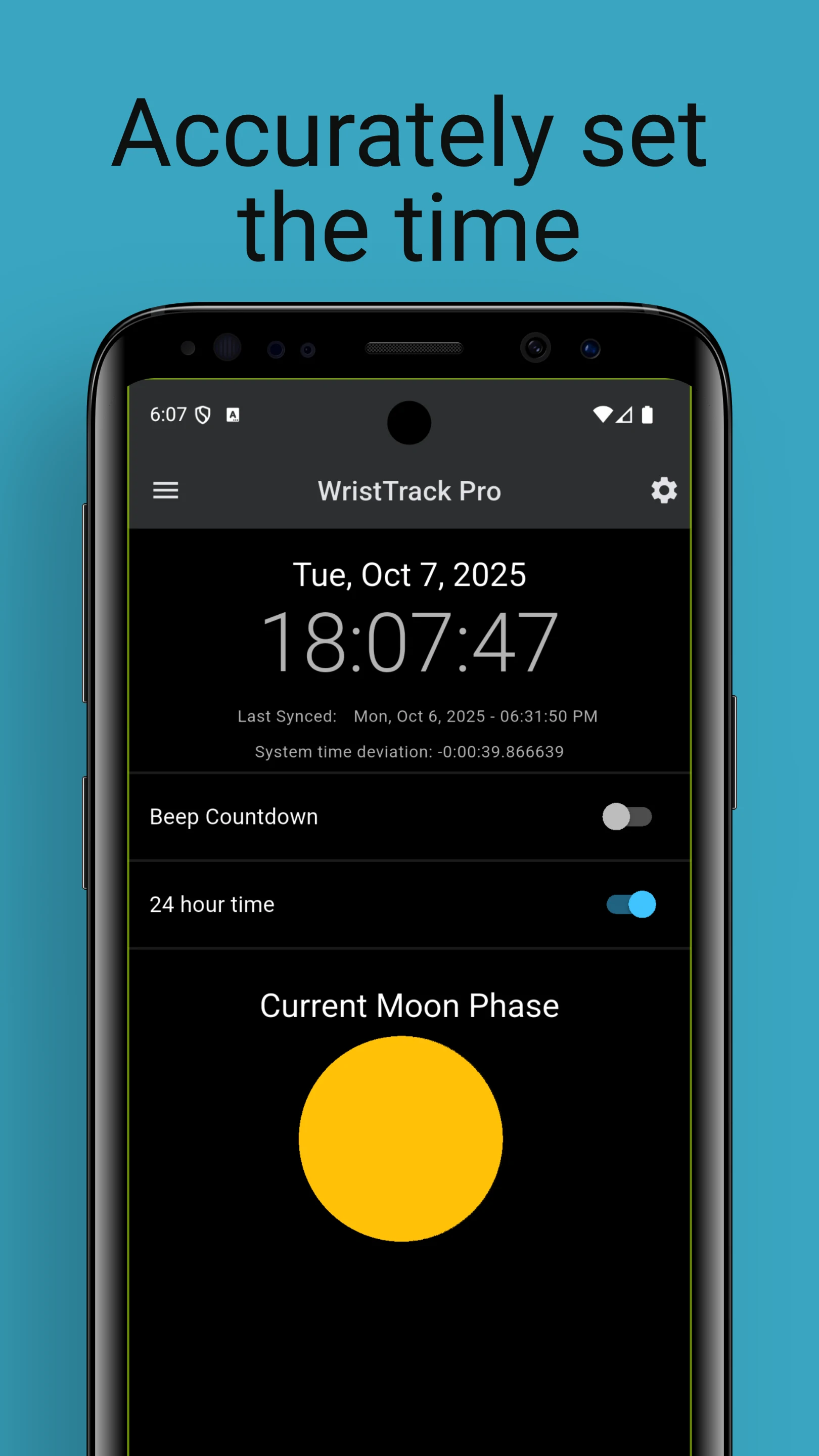 WristTrack screenshot