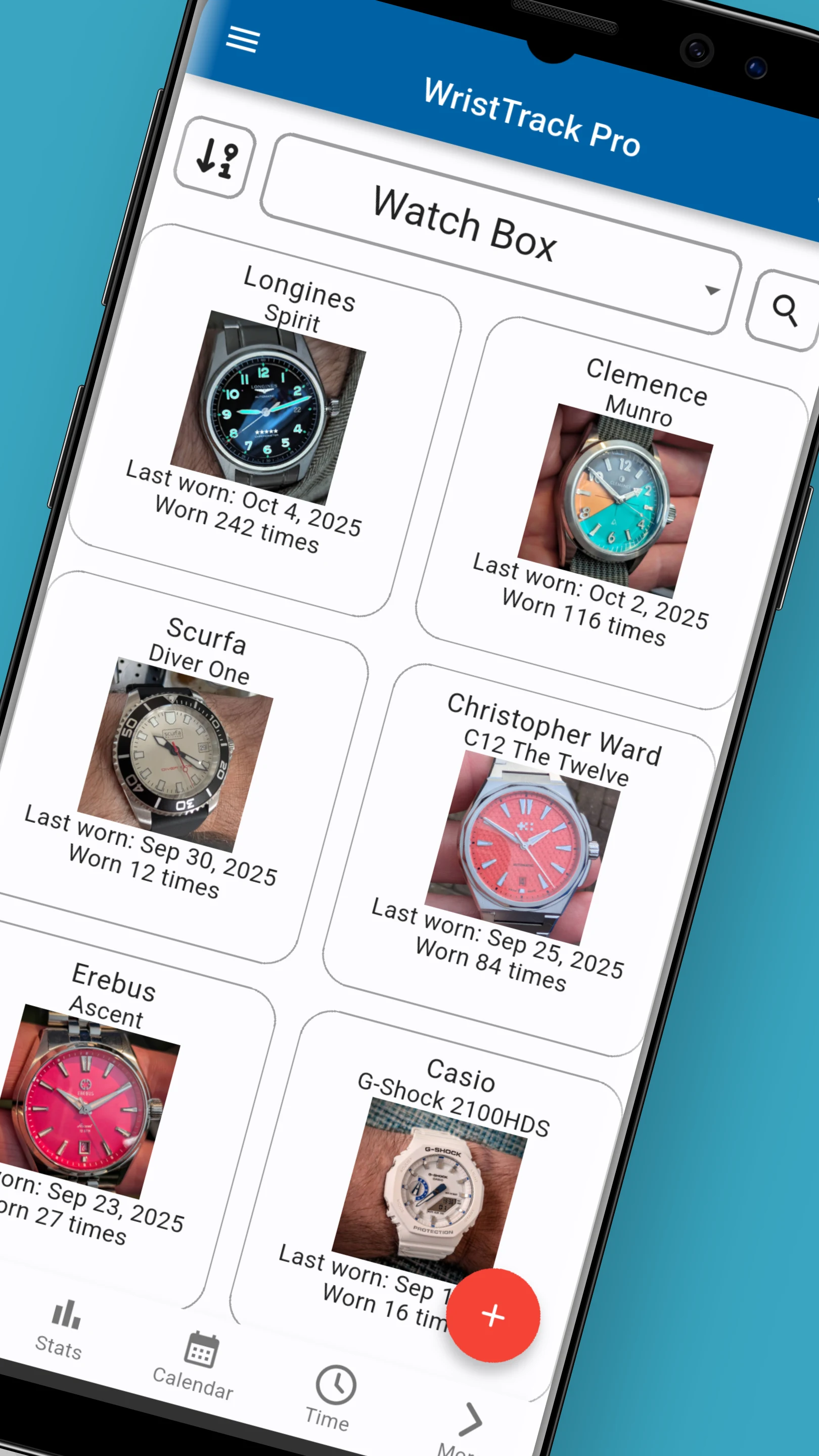 WristTrack screenshot