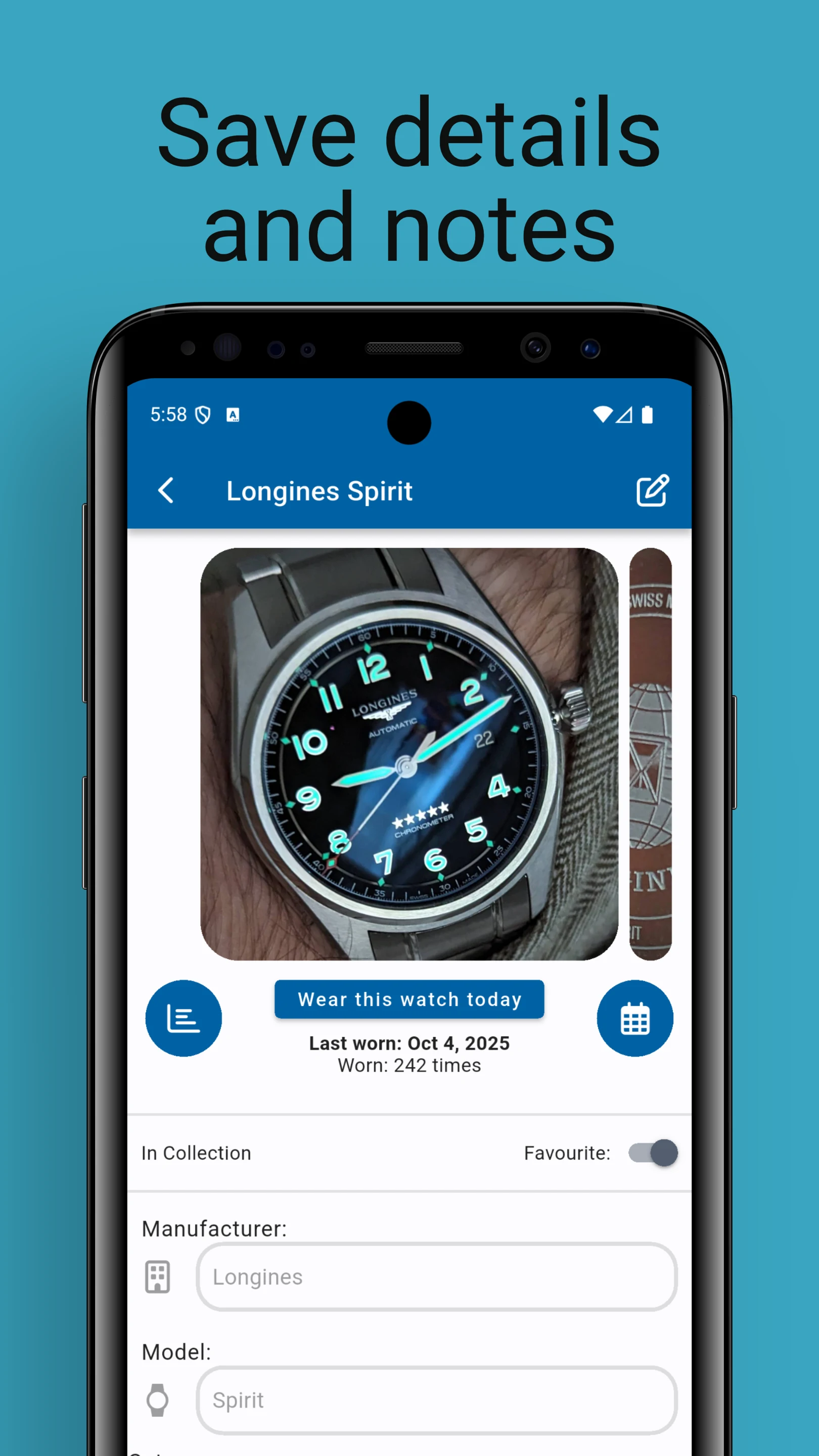 WristTrack screenshot